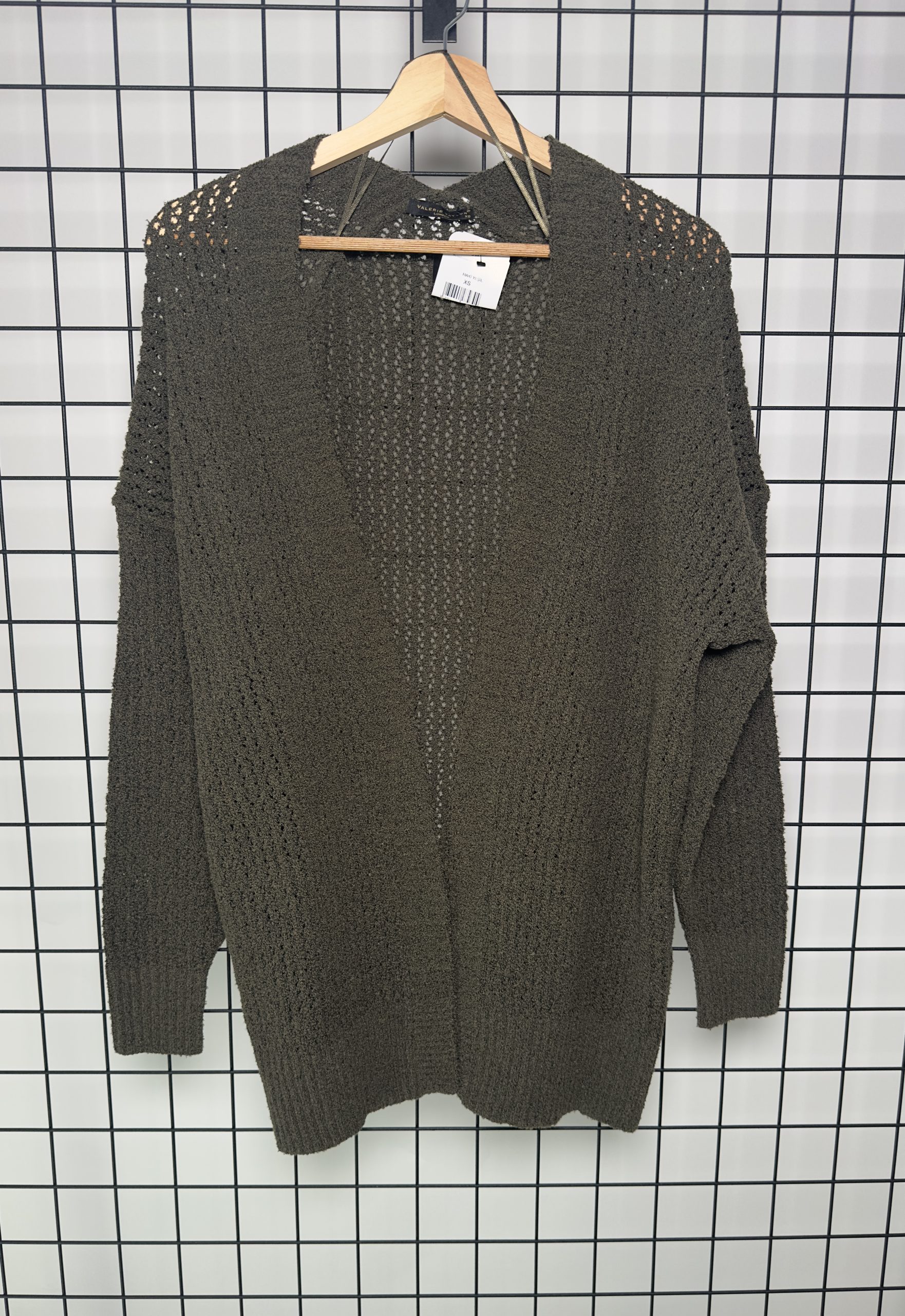 Haki Oversize Hırka - Görsel 3