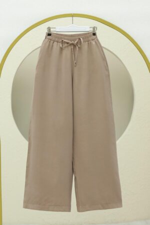 Beli Lastikli Bağcıklı Pantolon